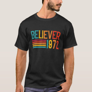 Glaube 1972 Vintag 50. Geburtstag Tag Christlich T-Shirt