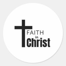 Glaube an Christus Aufkleber