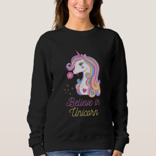 Glaube an das Zauber-Einhorn Sweatshirt