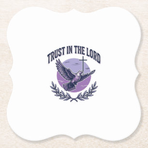 Glaube an den Herrn Taube Christliches T-Shirt-Des Untersetzer