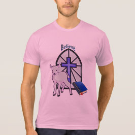 Glaube an den Lamm Christus Allmächtig T-Shirt