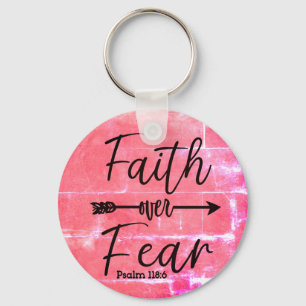 Glaube an den Schlüsselanhänger der Angst