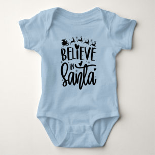 Glaube an den Weihnachtsmann - Weihnachten Baby Strampler