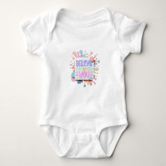 Glaube an dich baby strampler