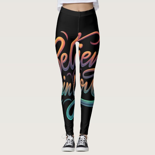 Glaube an dich leggings (Vorderseite)