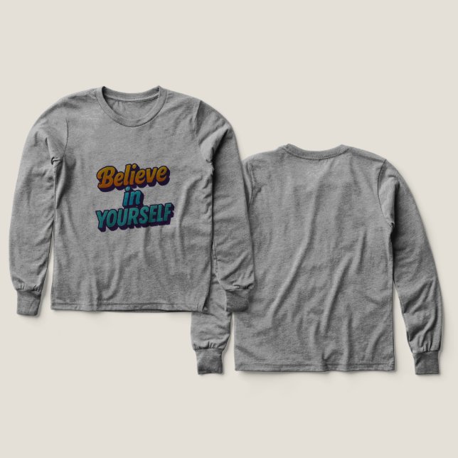 Glaube an dich selbst (Design Vorder- & Rückseite)