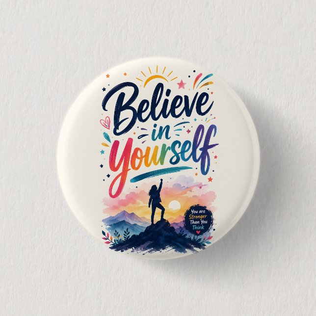 Glaube an dich selbst button (Vorderseite)