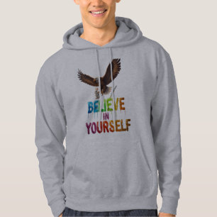 Glaube an dich selbst Hoodie – Flügel der Zuversic
