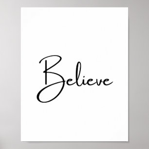 Glaube an dich selbst poster