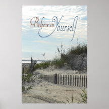 Glaube an dich selbst (Strand, Dünen, Zaun, Hafer