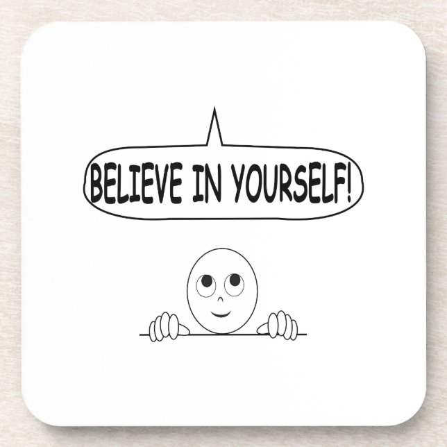 Glaube an dich selbst untersetzer (Vorderseite)