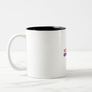 Glaube an dich selbst zweifarbige tasse