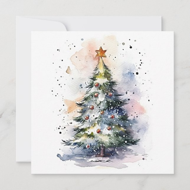 "Glaube an die Magie: Behaltend Weihnachten Mitteilungskarte (Vorderseite)