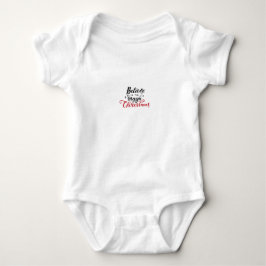 Glaube an die Magie der Weihnachtszeit Baby Strampler