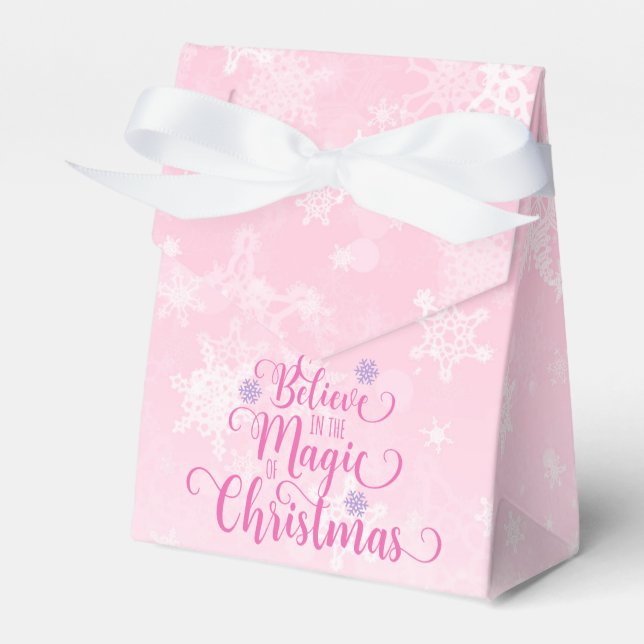 Glaube an die Magie der Weihnachtszeit Geschenkschachtel (Vorderseite)