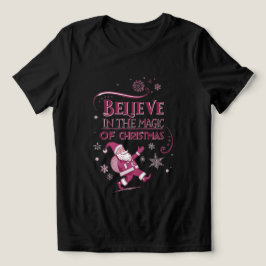 Glaube an die Magie der Weihnachtszeit Tri-Blend Shirt