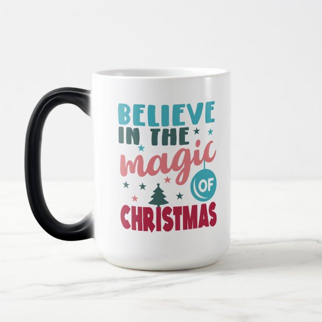 Glaube an die Magie der Weihnachtszeit Verwandlungstasse (Links)