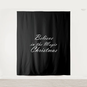 Glaube an die Magie der Weihnachtszeit Wandteppich