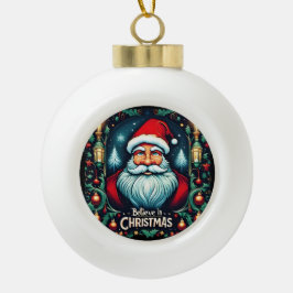 Glaube an die Magie des Weihnachtsfestes Keramik Kugel-Ornament