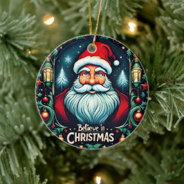 Glaube an die Magie des Weihnachtsfestes Keramik Ornament