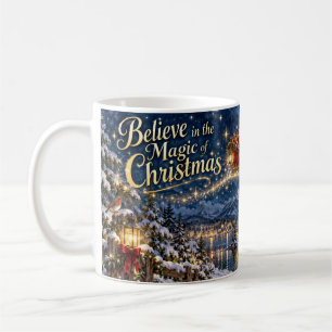 Glaube an die Magie des Weihnachtsmugs Kaffeetasse