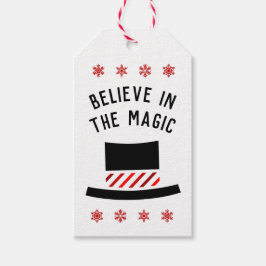 Glaube an die Magie - Snowmans Top Hat Geschenkanhänger