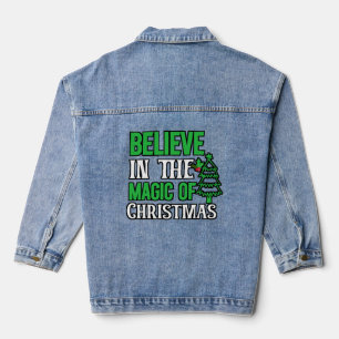 Glaube an die Magie von Weihnachten-82077 Jeansjacke