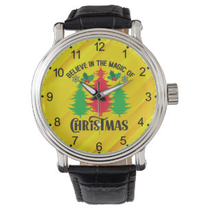 Glaube an die Magie von Weihnachten-82309 Armbanduhr