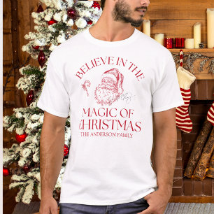 Glaube an die Magie von Weihnachten Rot T-Shirt