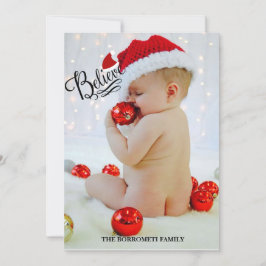 "Glaube an die Weihnachtskarte" Feiertagskarte