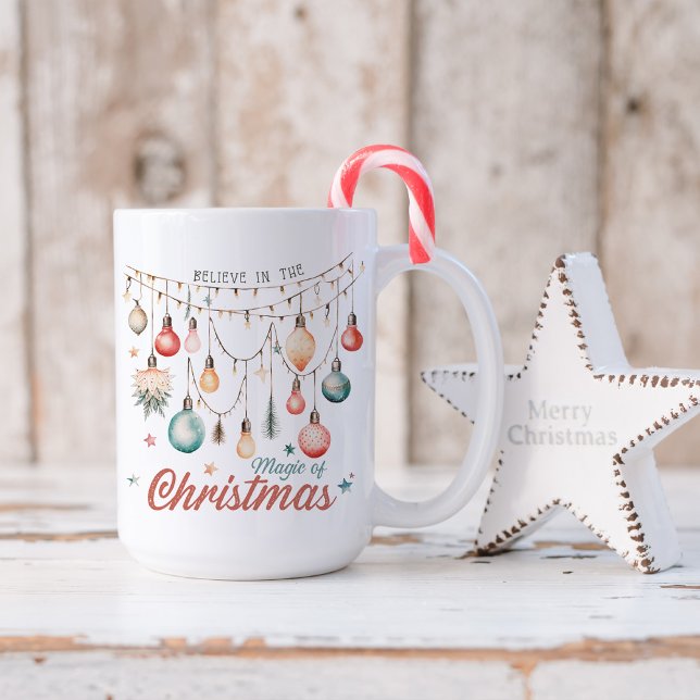 Glaube an die Weihnachtszeit der Magie-Tasse Kaffeetasse (Von Creator hochgeladen)