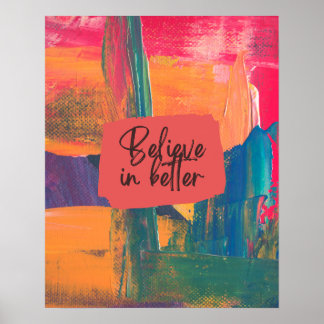 Glaube an ein Besseres Poster