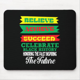 Glaube an Erfolg feiern schwarze Geschichte Mo Mousepad