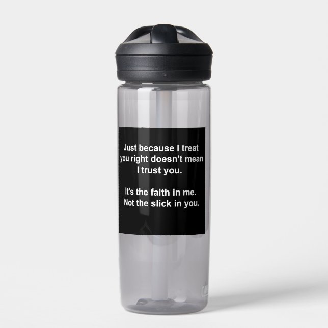 Glaube an Gott Wasserflasche  Trinkflasche (Vorderseite)