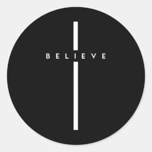 Glaube an Jesus Christus Ostern Christlich Religiö Runder Aufkleber