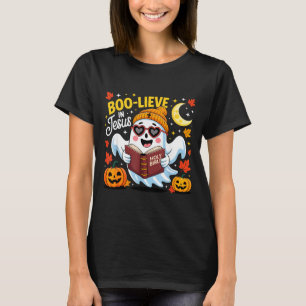 Glaube an Jesus Geist christliches Halloween lusti T-Shirt