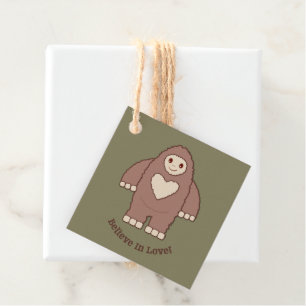 Glaube an Liebe Bigfoot Geschenkanhänger