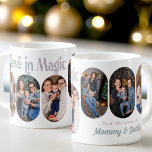Glaube an Magic 6 Rounded Lozenge Foto New Baby Kaffeetasse<br><div class="desc">Glauben Sie an Magic Foto Tasse für neue Eltern oder als ein Urlaubserinnungsgeschenk - oder Sie können den Wortlaut für jeden einzelnen Anlass anpassen. Das Design verfügt über 6 Fotos und eine vollständig editierbare Formulierung, damit Sie sich ganz nach Ihren Wünschen anpassen können. Ihre Fotos werden im Porträtformat 16:9 angezeigt...</div>