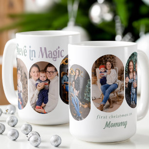Glaube an Magie 5 abgerundete Raute Foto Neue Mutt Kaffeetasse