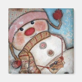 Glaube an Schneemänner Magnet