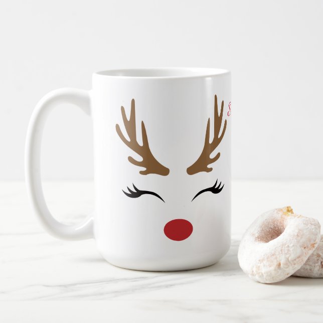 Glaube an Weihnachten, Kaffee-Tasse Kaffeetasse (Mit Donut)
