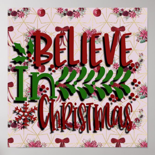 Glaube an Weihnachten Poster (Vorne)