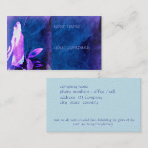 Glaube basierte die Visitenkarte und betete Zahl