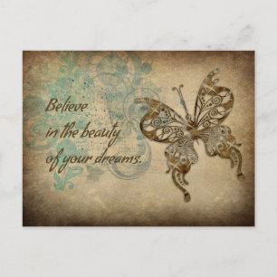 Glaube Butterfly Postkarte