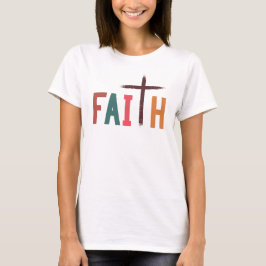 Glaube, Cross Design T-Shirt