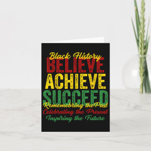Glaube, dass die schwarze Geschichte erfolgreich i Karte