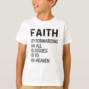 Glaube, der alle Fragen dem Himmel, der Inspiratio T-Shirt