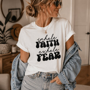 Glaube einatmen, Angst ausatmen, süße inspirierend T-Shirt