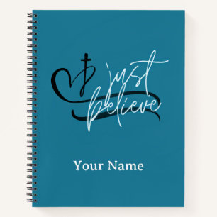 Glaube einfach an das Spiral-Notebook Notizbuch