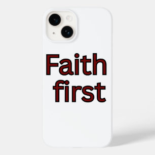 Glaube erster religiöser Spruch Case-Mate iPhone 14 Hülle